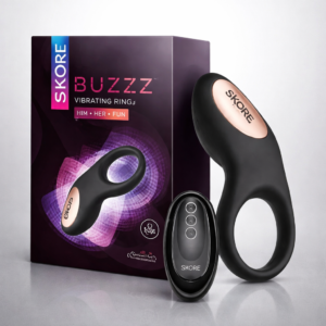 Skore Buzz Vibrating Ring Rechargeable – Couples Pleasure Ring for Him & Her